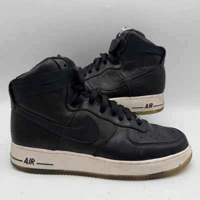 Nike Air Force 1 High Premium Le Futura 386161-001 nero bianco 2009 modello raro - Immagine 1 di 4