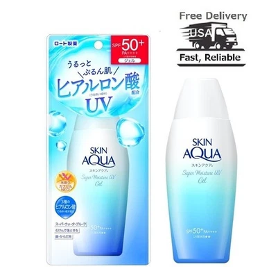 US Seller: Rohto SKIN AQUA Super Moisture Gel Japanese Sunscreen SPF50+ 3.88oz  - Image 1 of 4