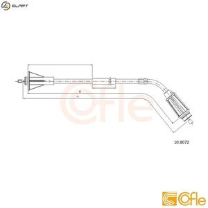 CABLE PULL PARKING BRAKE 10.8072 FOR VOLVO S80/II XC70/SUV V70/III 1.6L 4cyl - Picture 1 of 10