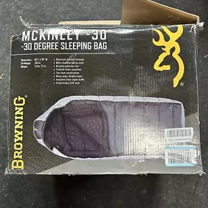 Browning McKinley -30° Oversized Thermo Schlafsack mit Kapuze anthrazit 90"x36" - Bild 1 von 4