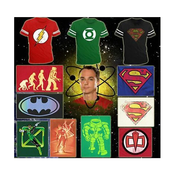 Camiseta impresa Sheldon Cooper on The Big Bang Theory programa de televisión cosplay para hombre adulto Foto 1 de 4