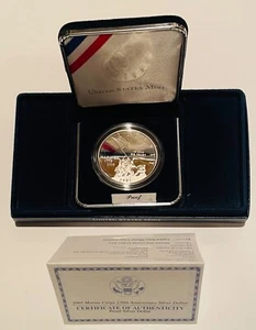 2005 P Marine Corps Proof Silver Dollar 230th Anniversary Clam Box OGP COA - Picture 1 of 3