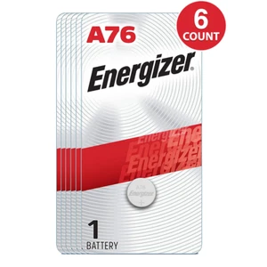Energizer A76 LR44 Alkaline 1.55V Button Cell Battery (Pack of 6) EXP 03/2023 - Picture 1 of 8