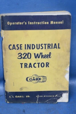 Vtg Case Industrial 320 Wheel Tractor Operators Instruction Manual Parts Book - Image 1 of 4
