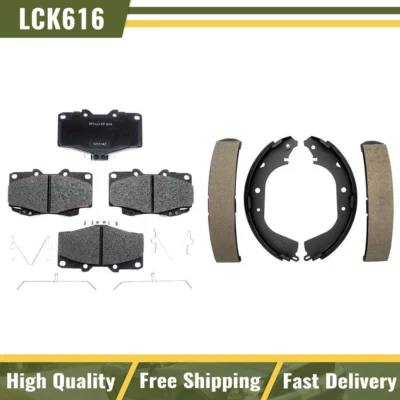 Juego de pastillas de freno delanteras traseras cerámicas para Toyota 4Runner 1989 1990 1991 Foto 1 de 4