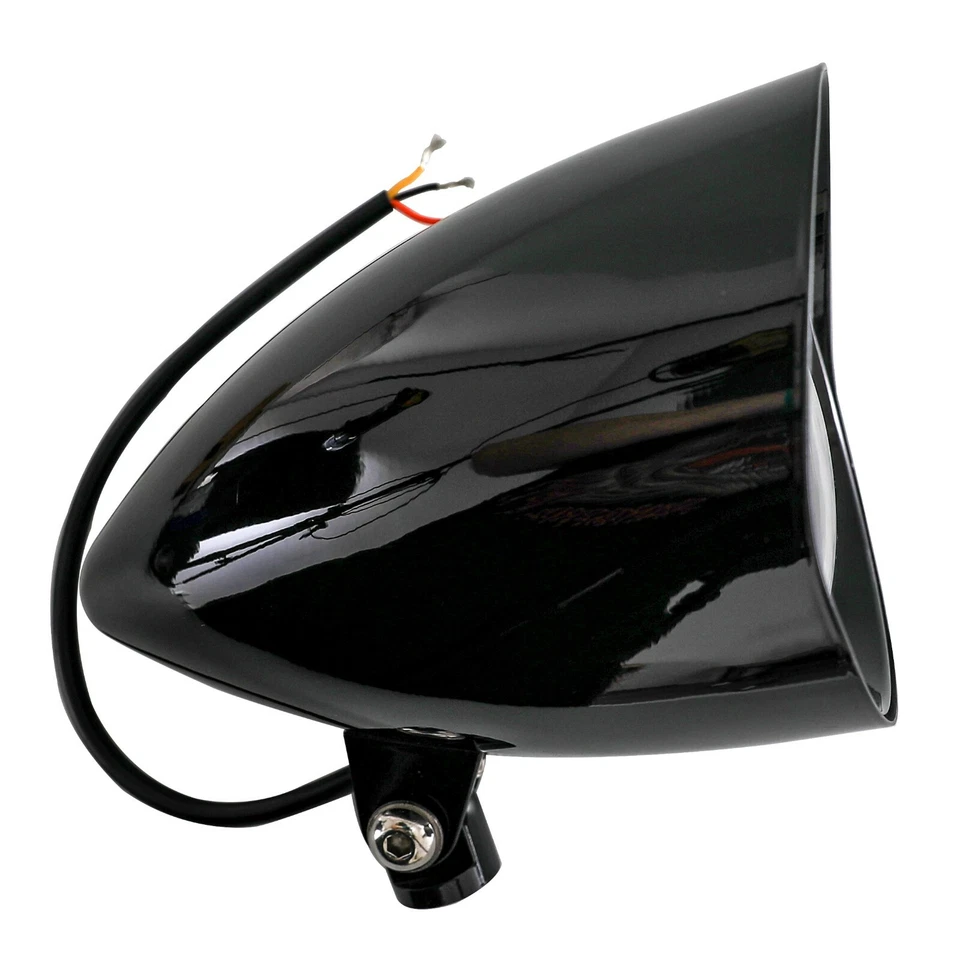 Lámpara de faro de bala grande 6 LED 6" para Sportster XL Dyna Softail Chopper negra Foto 1 de 4