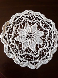 napperon rond 17cm dentelle de venise@old mat - Picture 1 of 4