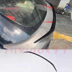 Real Carbon Fiber Rear Door Tail Trunk Wing Lip Spoiler Trim For Lexus RX 18-22 - Picture 1 of 6