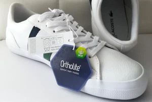 LACOSTE Damen Schuhe Sneakers Low OrthoLite Leder weiß Gr. 40 UK 6,5 - Bild 1 von 11