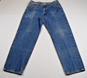 Vintage Levi's 550 Jeans Relaxed W36 L30 00s Fades Straight Leg c.2000 Made USA - Picture 1 of 12