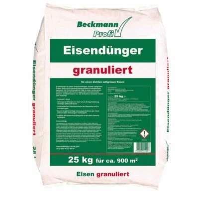 25 kg granulierter Beckmann Eisendünger 2-4mm f. ca. 900m² - Bild 1 von 3