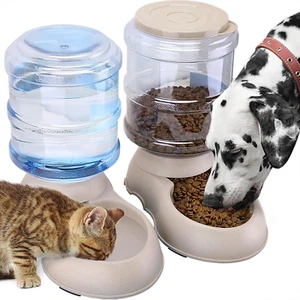 3.75L Automatic Pets Feeder Food Water Dispenser Detachable Cats Dogs Puppy Feed - Picture 1 of 12