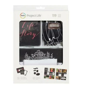 Becky Higgins - Chalkboard - Project Life Value Kit 119pc Family Planner Album - Imagen 1 de 2