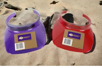 3 Pack Sun Select Headwear Visor Hat Tennis Pickleball Beach Sports Retro NEW