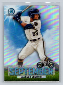 2023 Bowman Chrome #SOS-11 Jackson Chourio -Sights on September -Brewers - Picture 1 of 2