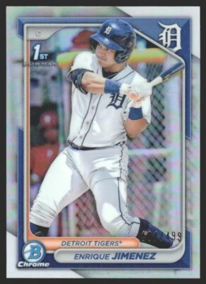 2024 Bowman Chrome Prospects Refractor 464/499 Enrique Jimenez #BCP-31 JW1 - Image 1 of 2