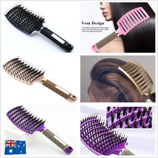 Detangle Nylon Boar Bristle Brush Hairbrush Smooth Hair Head Scalp Massage Comb
