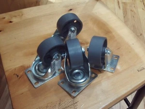 4-swivel 3" cast iron casters - Picture 1 of 1