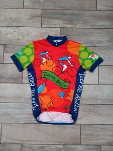 Camiseta deportiva de ciclismo Vol Tierra Bella 2006 vintage talla pequeña - Imagen 1 de 8