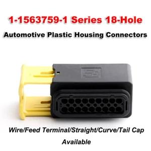 Tyco TE Automotive Connector-Send Terminal 1-1563759-1 Series Jacket 18Hole Plug - Picture 1 of 10