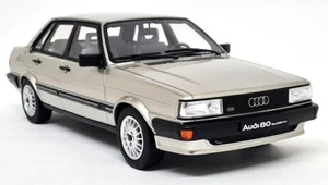 Otto 1/18 - Audi 80 Quattro Silver B2 1983 Silver Scale Resin Model Car - Picture 1 of 6