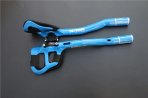 Carbon fiber MTB Road Bike TT Trial Triathlon Aero Bar Extensions 31.8mm Aerobar - Picture 1 of 12