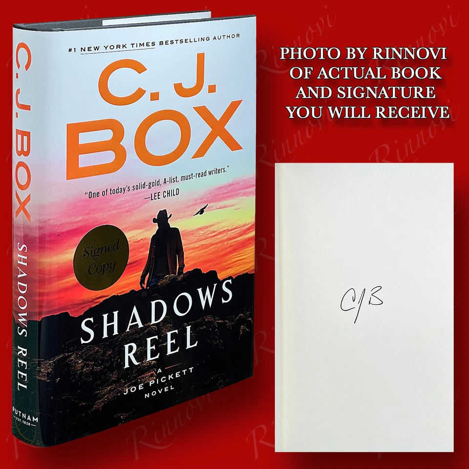 Shadows Reel SIGNED C J Box (2022,HC,1st/1st) BRAND NEW - Image 1 of 1