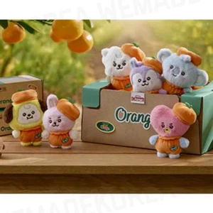 Muñeco de peluche bebé personaje BT21 naranja fiesta ver. Artículos auténticos oficiales K-POP - Imagen 1 de 43