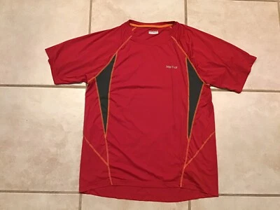 Camisa Marmot Para Hombre XL Roja Ligera Rendimiento Activo Exterior Manga Corta Foto 1 de 4