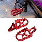 1 Pair Red Aluminum Motorcycle Foot Pegs Footpegs For Surron Ultra Bee 2023 #F