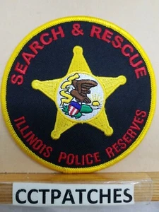ILLINOIS POLICE RESERVES SEARCH & RESCUE SHOULDER PATCH IL - Picture 1 of 2