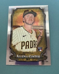 Topps Allen & Ginter 2024 cromo Jackson Merrill #275 novato radiocontrol - Imagen 1 de 2