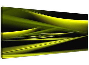 Lime Green Cheap Canvas Picture of Contemporary Abstract 1047 - Picture 1 of 4