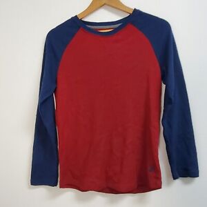 Nautica Shirt Youth Boys size Large (14/16) Red Blue Comfort Long Sleeve