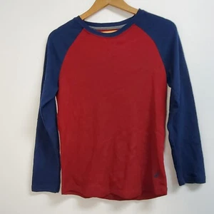Nautica Shirt Youth Boys size Large (14/16) Red Blue Comfort Long Sleeve - Picture 1 of 9