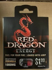 Red Dragon Energy Pills 24 Packs for Action Dated 5-18 Works Rapid Ultra Energy