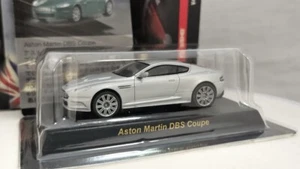 KYOSHO 1/64 Aston Martin DBS Coupe Silver Diecast Model Car Free/Shipping - Picture 1 of 14