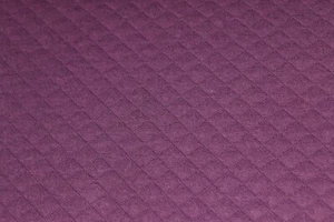 Lillestoff Steppjersey wattiert gesteppt Rest 1 m aubergine Bio-Baumwolle - Bild 1 von 1