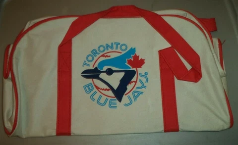 Vintage Promotional Toronto Blue Jays Mr. Submarine White Canvas Duffel Bag Cover