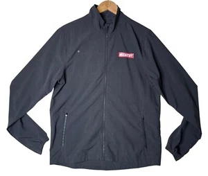 Men's Vuori Venture Track Jacket Full Zip Medium Black Linen Texture McCarthy - Picture 1 of 12