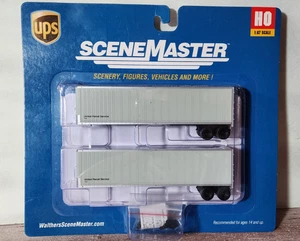 United Parcel Service UPS 40' Trailmobile Trailer 2 Pack Walthers 949-2509 HO - Bild 1 von 3