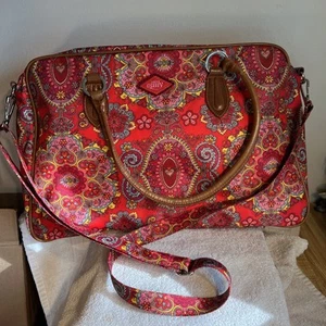 Oilily “Invasion” Bag Red Floral 2005 NWOT Discontinued Pattern - Picture 1 of 17