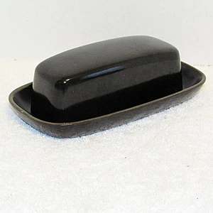 DENBY KISMET schwarz BUTTERSCHALE Schale mit Deckel 4" x 7 1/2" TOP - Bild 1 von 4