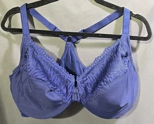 42DD Cierre Frontal con Aros Racerback Azul Glamorise 1246 - Imagen 1 de 10