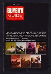 1970 Ford Buyer's Guide Dealer Car Sales Brochure Mustang Thunderbird Torino - Picture 1 of 11