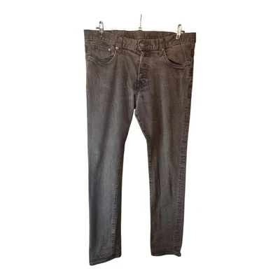 H&M &Denim Black Size 14 Straight Leg Jeans Cotton Blend 36" Waist 33.5" Leg - Image 1 of 4