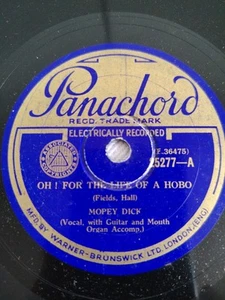 MOPEY DICK OH FÜR DAS LEBEN EINES HOBO 78RPM PANACHORD 25277 - Bild 1 von 4