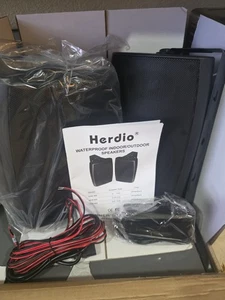Herdio 5.25" 300W Indoor Outdoor Patio HOS-502 Mount Bluetooth Speakers Black - Picture 1 of 6