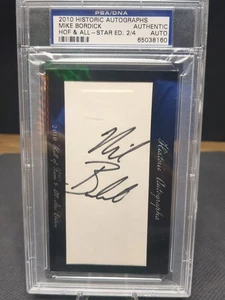 PSA DNA SLABBED 2010 Historic Autographs HOF & ALL-STAR EDIT Mike Bordick #2/4  - Picture 1 of 6