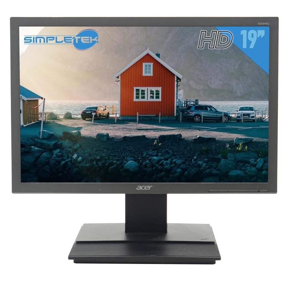 ACER B206WQL 20" 16:10 LCD MONITOR DISPLAY CASSA DVR COMPUTER FESTPC - Bild 1 von 4